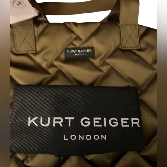 Kurt Geiger London Quilted Recycled NWT large shopper bag in a gorgeous bronze - Picture 6 of 14